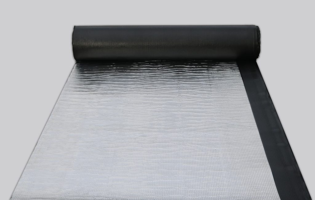 Membrane bitumineuse (4mm) aluminium gaufrée